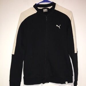 Puma Jacket Black and white lightweight fabric jacket size medium
